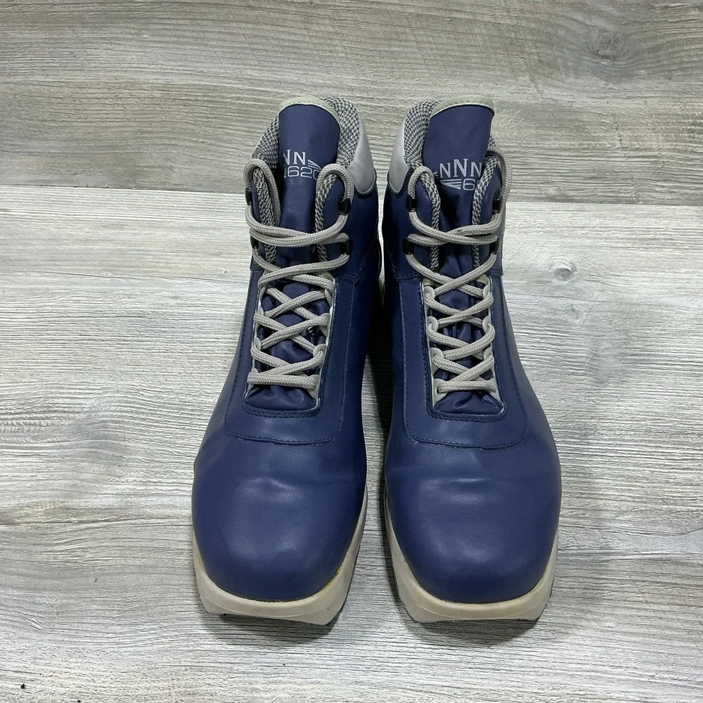 ASOLO Mens Back Country Ski Boots NNN 620 Blue Size 11 Made In Italy RARE VTG